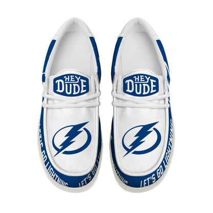 [SUPER SALE ] NEW CUSTOMIZED NHL12 TPL TAMPA BAY LIGHTNING LOAFER SHOES