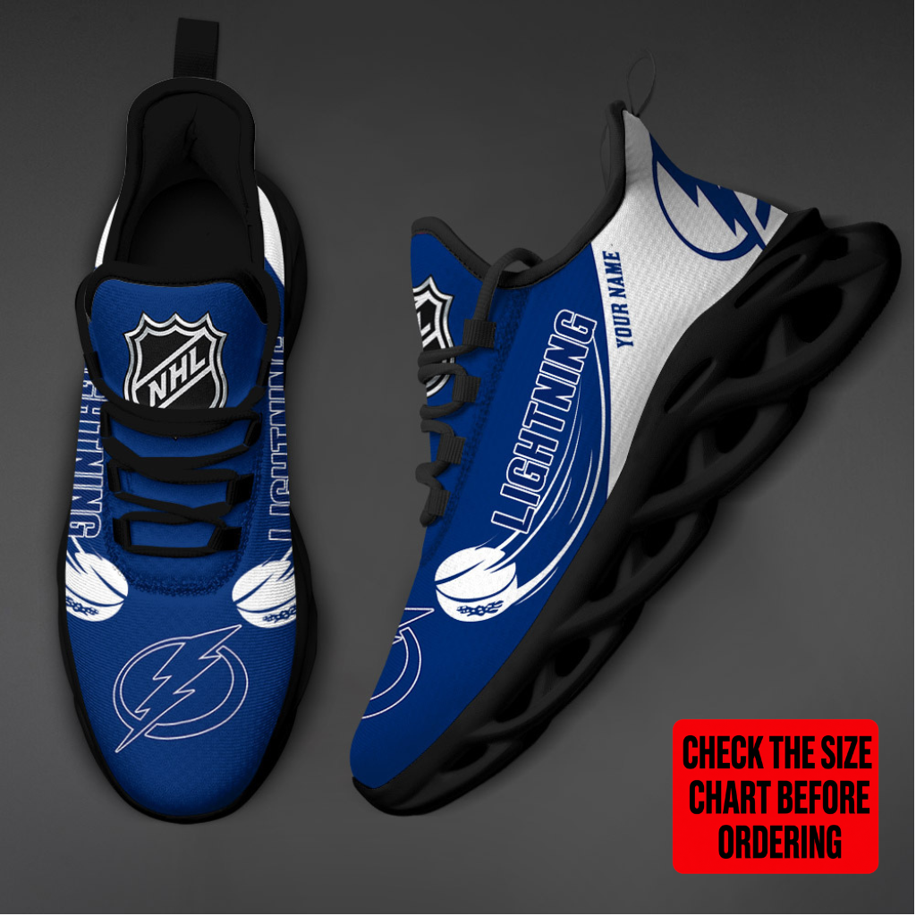 [SUPER SALE] NEW CUSTOMIZED NHL12 TPL TAMPA BAY LIGHTNING CLUNKY SNEAKERS