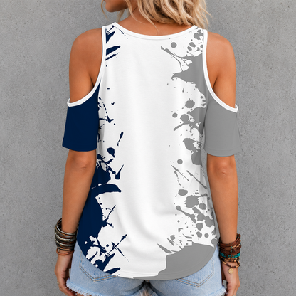 [FAN FAVORITE] NEW CUSTOMIZED NCAA MFF13 PNL PENN STATE NITTANY LIONS CRISS CROSS V-NECK TOP