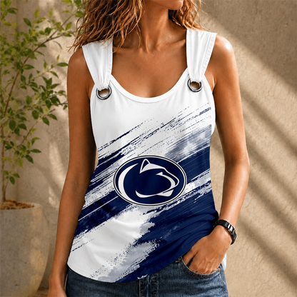 [FAN FAVORITE] NEW CUSTOMIZED NCAA MFF13 PNL PENN STATE NITTANY LIONS O-RING SHOULDER TANK TOP