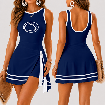 [FAN FAVORITE] NEW CUSTOMIZED NCAA MFF13 PNL PENN STATE NITTANY LIONS WOMEN'S SUMMER SKORT DRESS