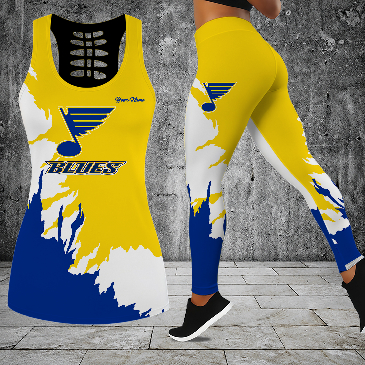 [SUPER SALE] NEW CUSTOMIZED NHL14 SLB ST. LOUIS BLUES MEN'S DRAWSTRING CARGO SHORTS