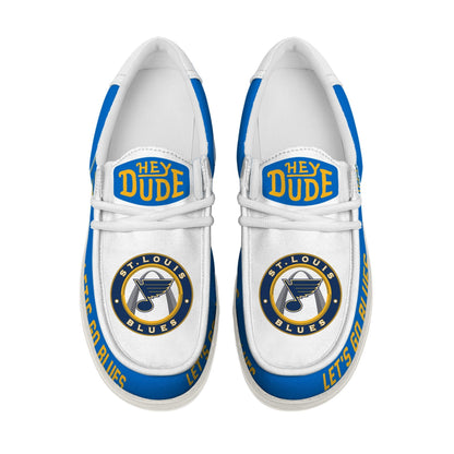 [SUPER SALE ] NEW CUSTOMIZED NHL14 SLB ST. LOUIS BLUES LOAFER SHOES