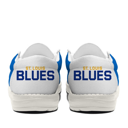 [SUPER SALE ] NEW CUSTOMIZED NHL14 SLB ST. LOUIS BLUES LOAFER SHOES