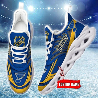 [SUPER SALE] NEW CUSTOMIZED NHL14 SLB ST. LOUIS BLUES CLUNKY SNEAKERS