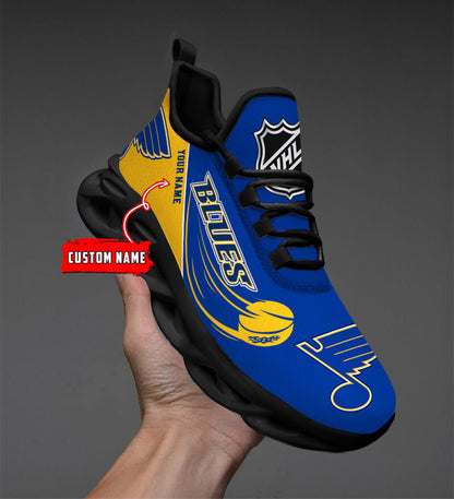 [SUPER SALE] NEW CUSTOMIZED NHL14 SLB ST. LOUIS BLUES CLUNKY SNEAKERS