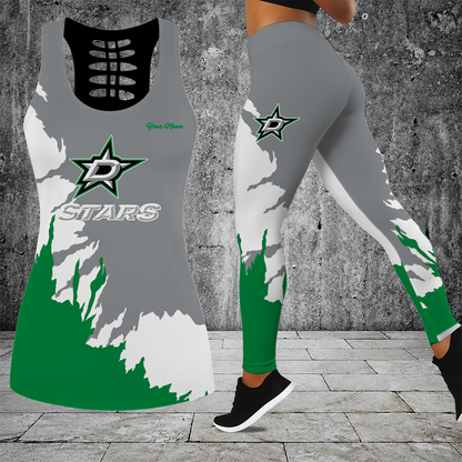 [SUPER SALE] NEW CUSTOMIZED NHL15 DLS DALLAS STARS MEN'S DRAWSTRING CARGO SHORTS