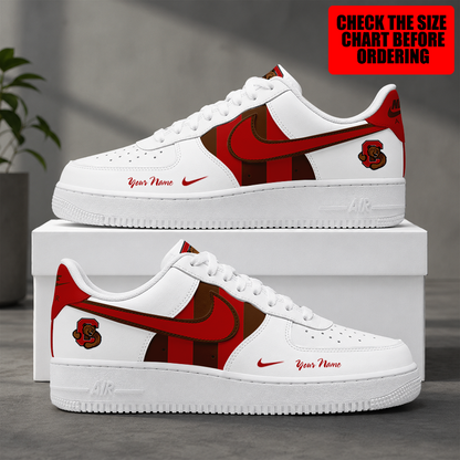 [FAN FAVORITE] NEW CUSTOMIZED NCAA MFF16 CBR CORNELL BIG RED AF1 SHOES