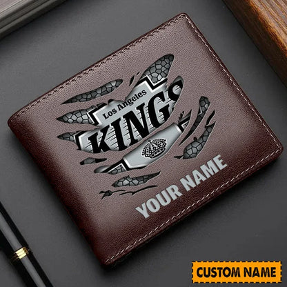 [SUPER SALE] NEW CUSTOMIZED NHL16 LAK LOS ANGELES KINGS LEATHER WALLET