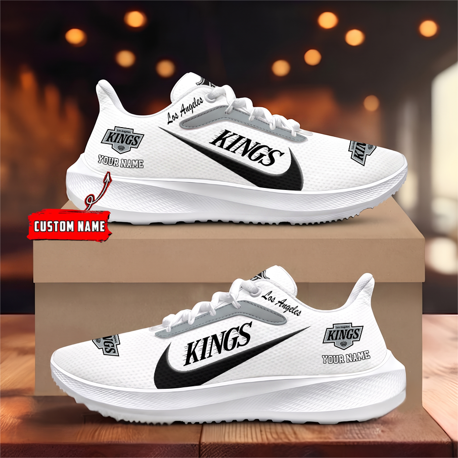 [SUPER SALE] NEW CUSTOMIZED NHL16 LAK LOS ANGELES KINGS ROAD RUNNING SHOES