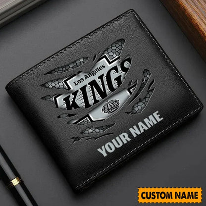 [SUPER SALE] NEW CUSTOMIZED NHL16 LAK LOS ANGELES KINGS LEATHER WALLET