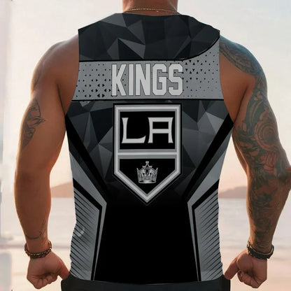 LIMITED EDITION - NEW CUSTOMIZED NHL16 LA KINGS UNISEX TANK TOP