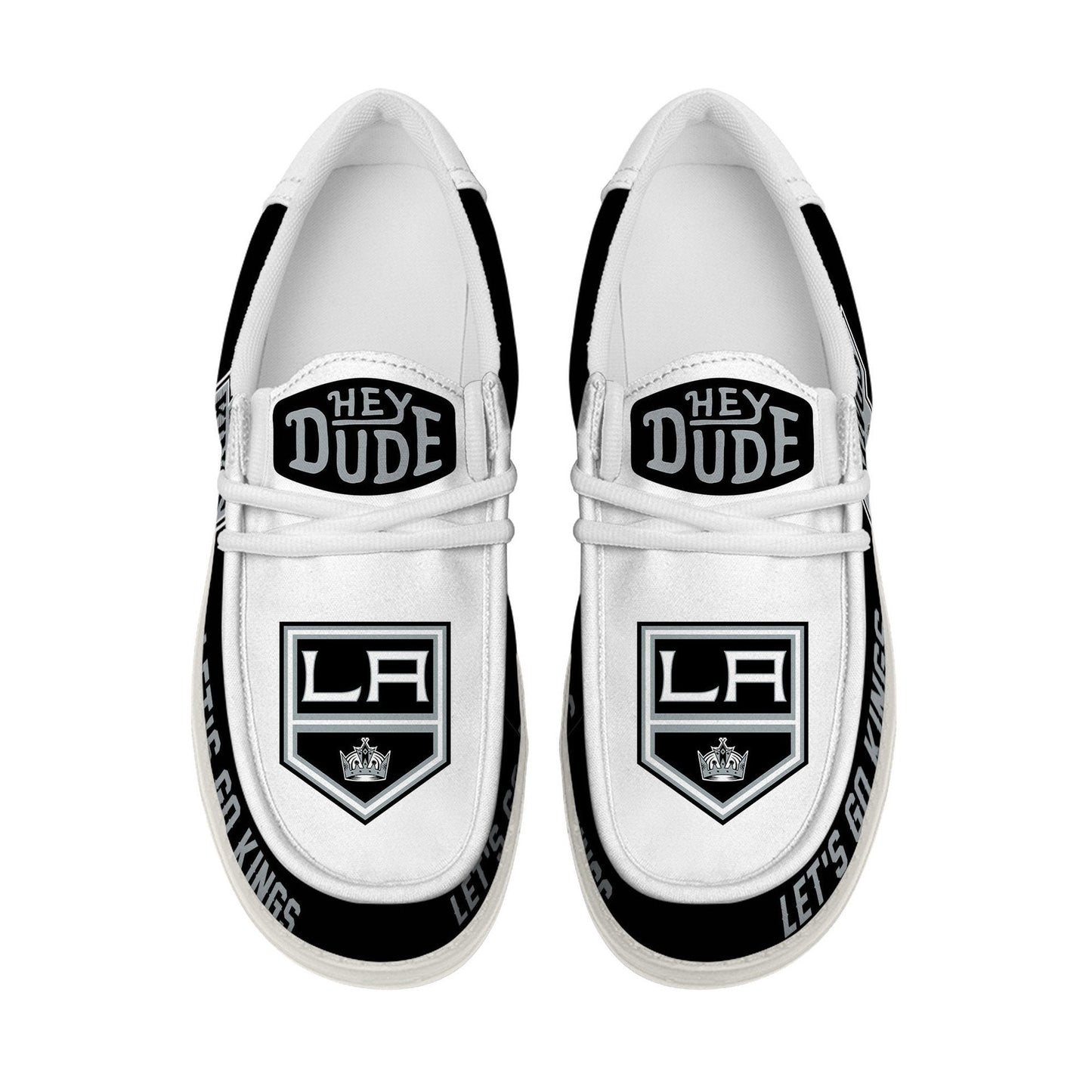 [SUPER SALE ] NEW CUSTOMIZED NHL16 LAK LOS ANGELES KINGS LOAFER SHOES