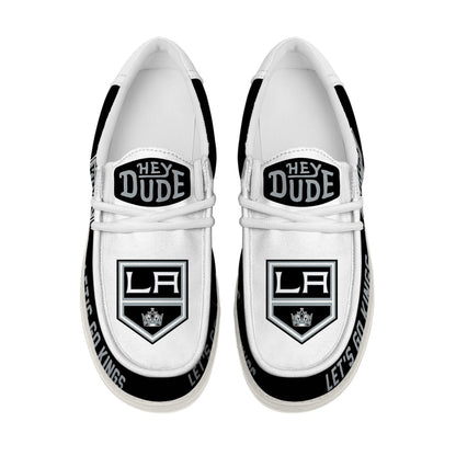 [SUPER SALE ] NEW CUSTOMIZED NHL16 LAK LOS ANGELES KINGS LOAFER SHOES