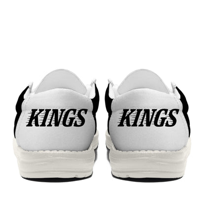 [SUPER SALE ] NEW CUSTOMIZED NHL16 LAK LOS ANGELES KINGS LOAFER SHOES