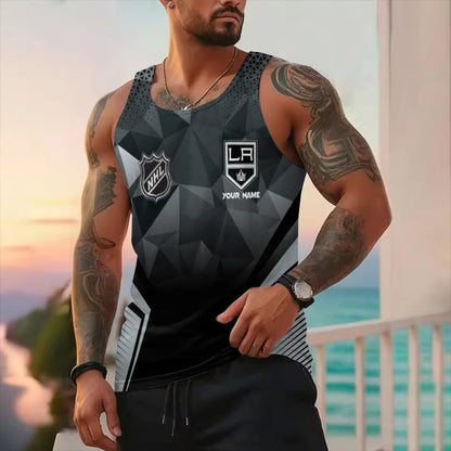 LIMITED EDITION - NEW CUSTOMIZED NHL16 LA KINGS UNISEX TANK TOP