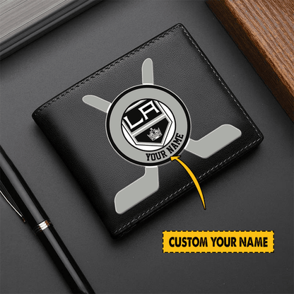 [SUPER SALE] NEW CUSTOMIZED NHL16 LAK LOS ANGELES KINGS LEATHER WALLET