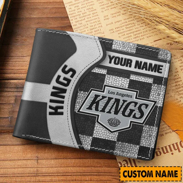 [SUPER SALE ] NEW CUSTOMIZED NHL16 LAK LOS ANGELES KINGS LEATHER WALLET
