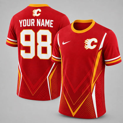 [SUPER SALE] NEW CUSTOMIZED NHL17 CGF CALGARY FLAMES T-SHIRT, HOODIE, ZIP HOODIE