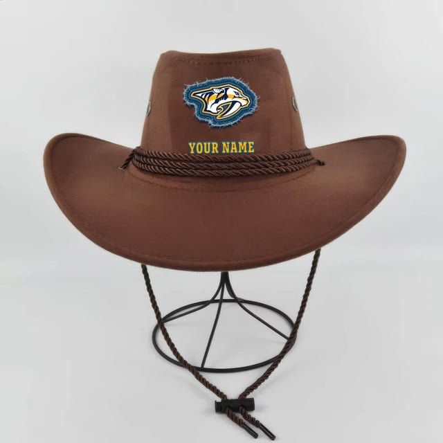 LIMITED EDITION - NEW CUSTOMIZED NHL31 NVP NASHVILLE PREDATORS COWBOY HAT