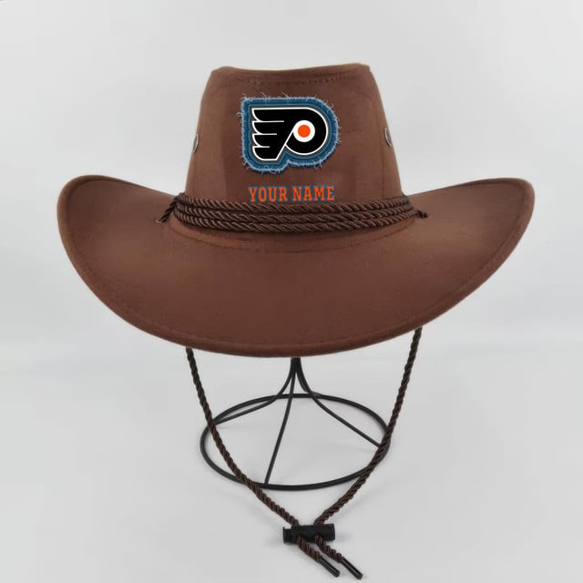 LIMITED EDITION - NEW CUSTOMIZED NHL27 PPF PHILADELPHIA FLYERS COWBOY HAT