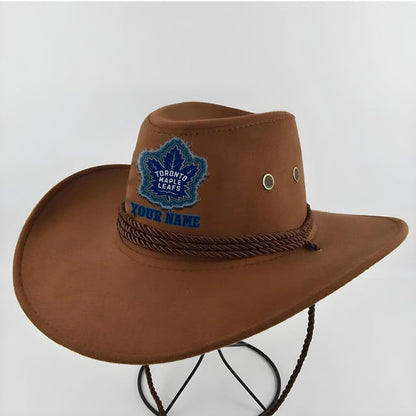 LIMITED EDITION - NEW CUSTOMIZED NHL23 TML TORONTO MAPLE LEAFS COWBOY HAT