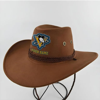 LIMITED EDITION - NEW CUSTOMIZED NHL26 PBP PITTSBURGH PENGUINS COWBOY HAT