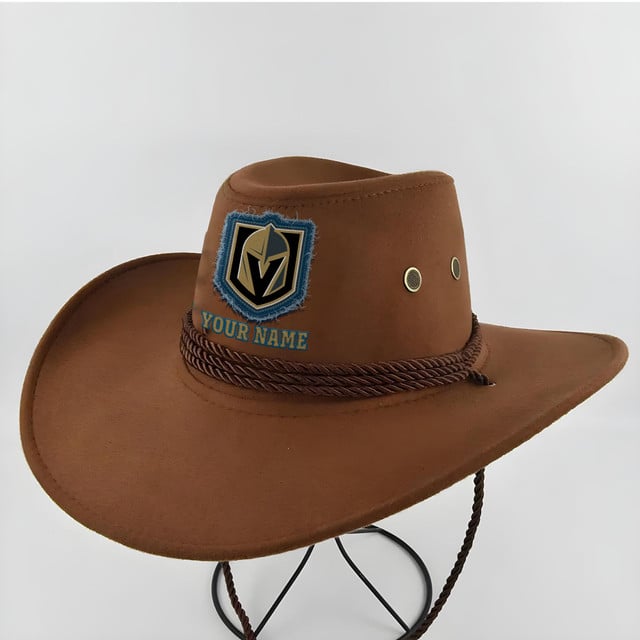 LIMITED EDITION - NEW CUSTOMIZED NHL04 VGK VEGAS GOLDEN KNIGHTS COWBOY HAT