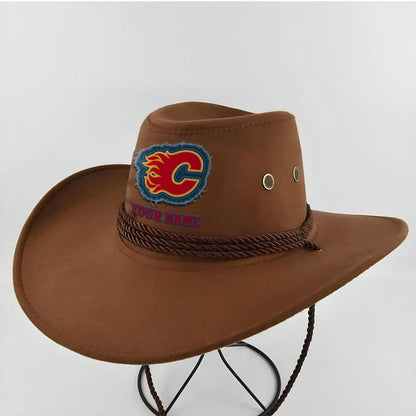 LIMITED EDITION - NEW CUSTOMIZED NHL17 CGF CALGARY FLAMES COWBOY HAT