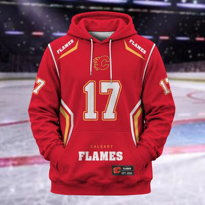 [SUPER SALE] NEW CUSTOMIZED NHL17 CGF CALGARY FLAMES T-SHIRT, HOODIE, ZIP HOODIE