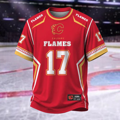 [SUPER SALE] NEW CUSTOMIZED NHL17 CGF CALGARY FLAMES T-SHIRT, HOODIE, ZIP HOODIE