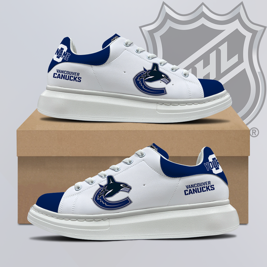[SUPER SALE] NEW CUSTOMIZED NHL19 VCC VANCOUVER CANUCKS MCQUEEN SHOES
