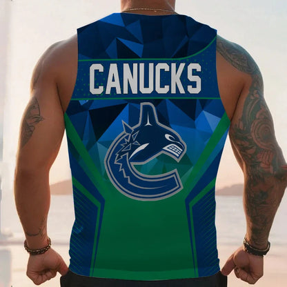 LIMITED EDITION - NEW CUSTOMIZED NHL19 VC CANUCKS UNISEX TANK TOP