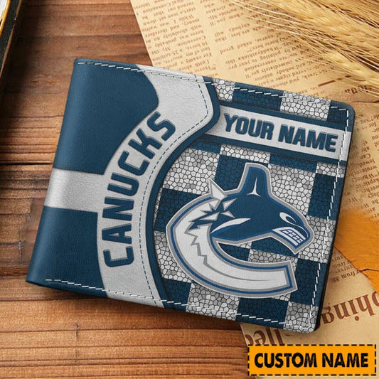 [SUPER SALE ] NEW CUSTOMIZED NHL19 VCC VANCOUVER CANUCKS LEATHER WALLET
