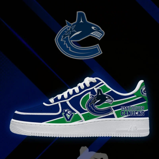 LIMITED EDITION - NEW CUSTOMIZED NHL19 VANCOUVER CANUCKS AF1 SHOES
