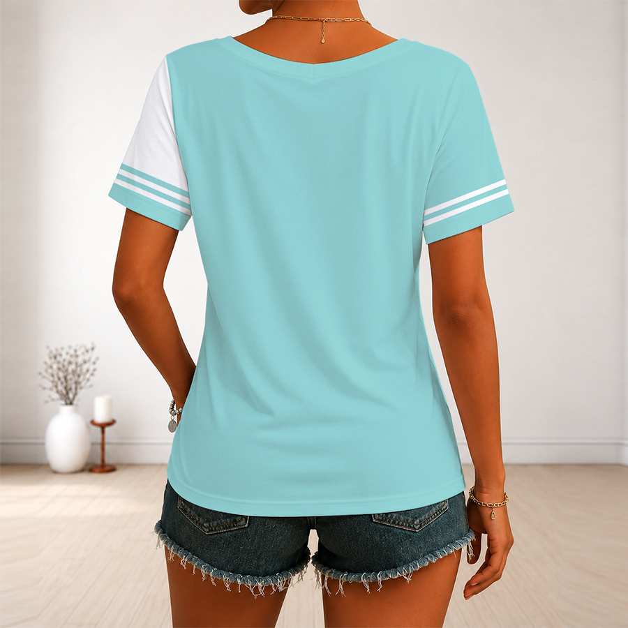 [SUPER SALE] NEW CUSTOMIZED NHL20 SEATTLE KRAKEN V-NECK FEMALE SHIRT