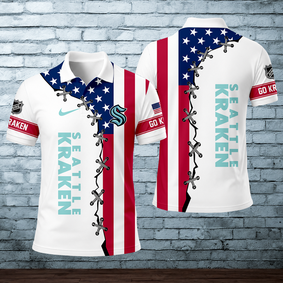[SUPER SALE] NEW CUSTOMIZED NHL20 SEATTLE KRAKEN POLO SHIRT