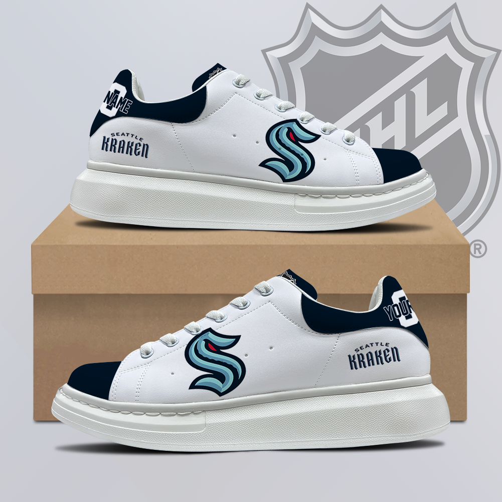 [SUPER SALE] NEW CUSTOMIZED NHL20 SEATTLE KRAKEN MCQUEEN SHOES