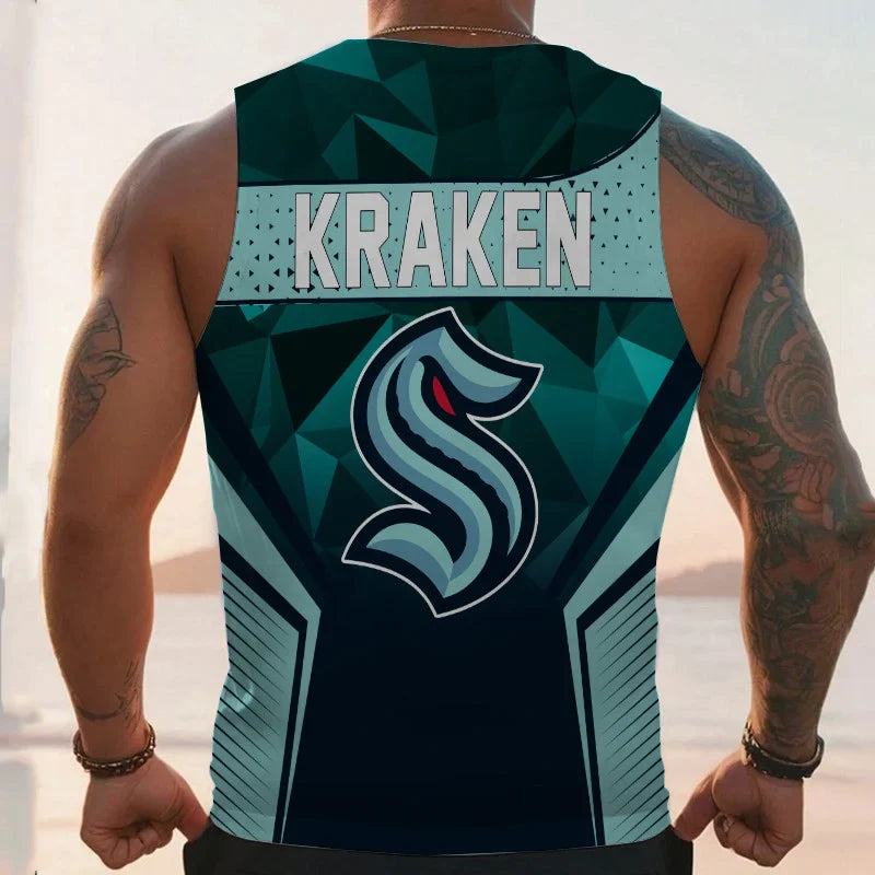 LIMITED EDITION - NEW CUSTOMIZED NHL20 ST KRAKEN UNISEX TANK TOP