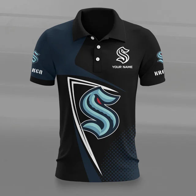 [SUPER SALE] NEW CUSTOMIZED NHL20 SEATTLE KRAKEN POLO SHIRT