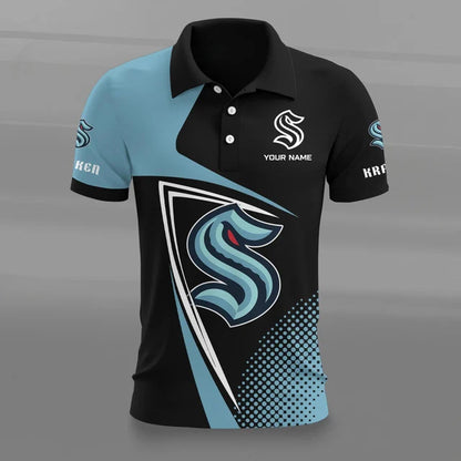 [SUPER SALE] NEW CUSTOMIZED NHL20 SEATTLE KRAKEN POLO SHIRT