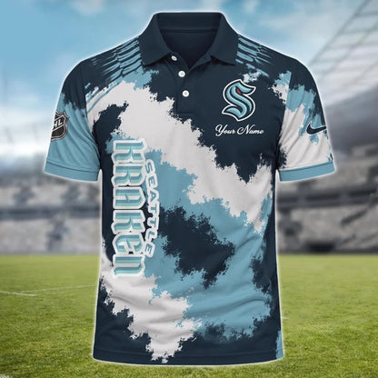 [SUPER SALE] NEW CUSTOMIZED NHL20 STK SEATTLE KRAKEN POLO SHIRT