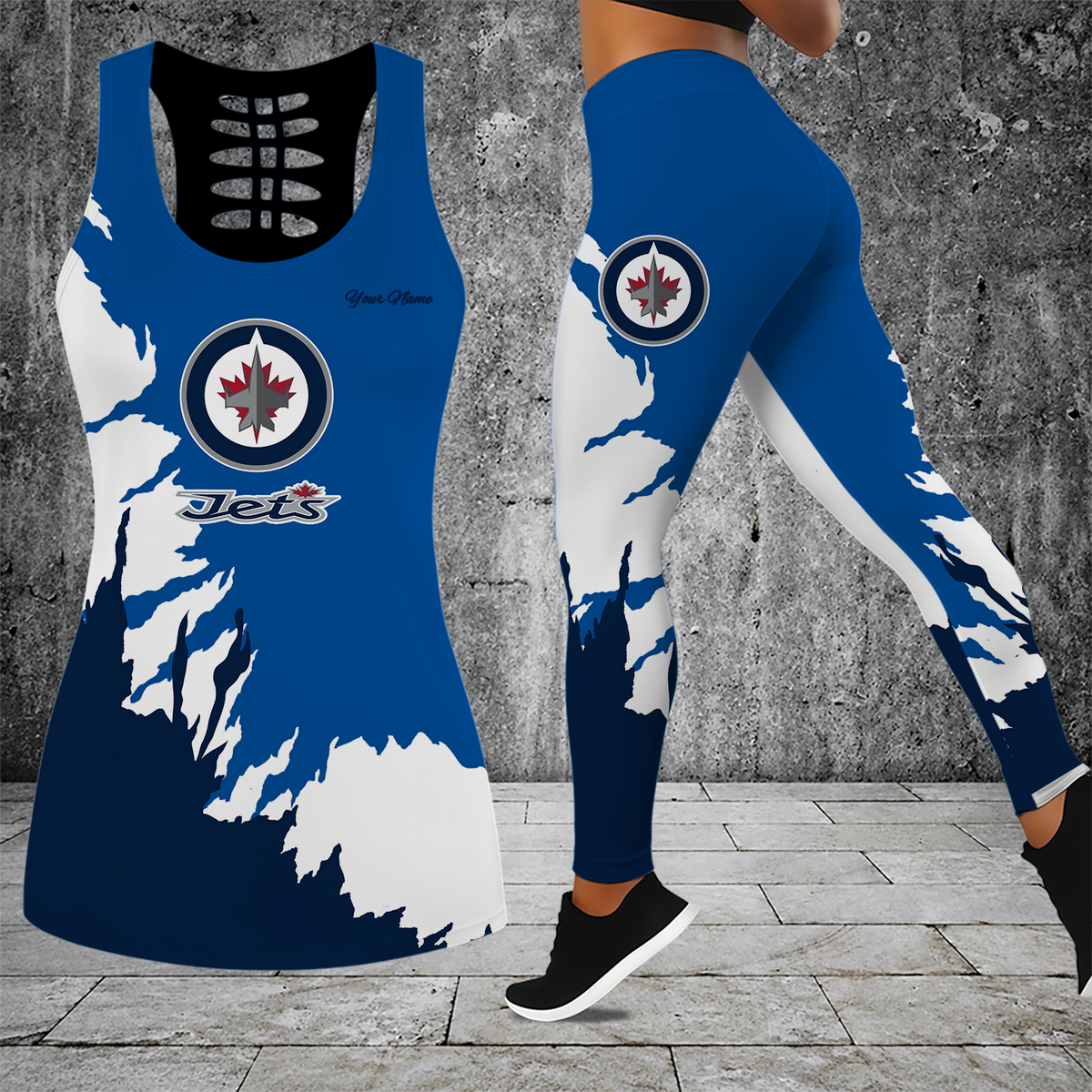 [SUPER SALE] NEW CUSTOMIZED NHL21 WPJ WINNIPEG JETS MEN'S DRAWSTRING CARGO SHORTS