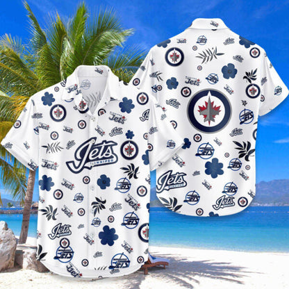 [SUPER SALE ]  NEW CUSTOMIZED NHL21 WPJ WINNIPEG JETS UNISEX HAWAIIAN SHIRT