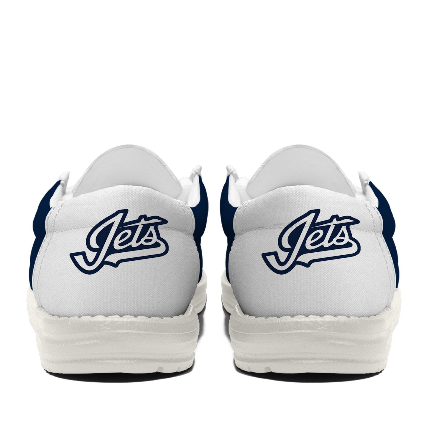[SUPER SALE ] NEW CUSTOMIZED NHL21 WPJ WINNIPEG JETS LOAFER SHOES