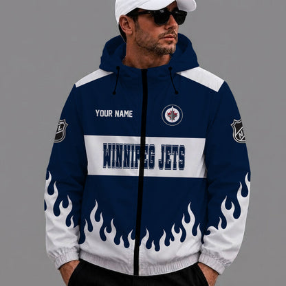 [SUPER SALE] NEW CUSTOMIZED NHL21 WPJ WINNIPEG JETS WINDBREAKER JACKET