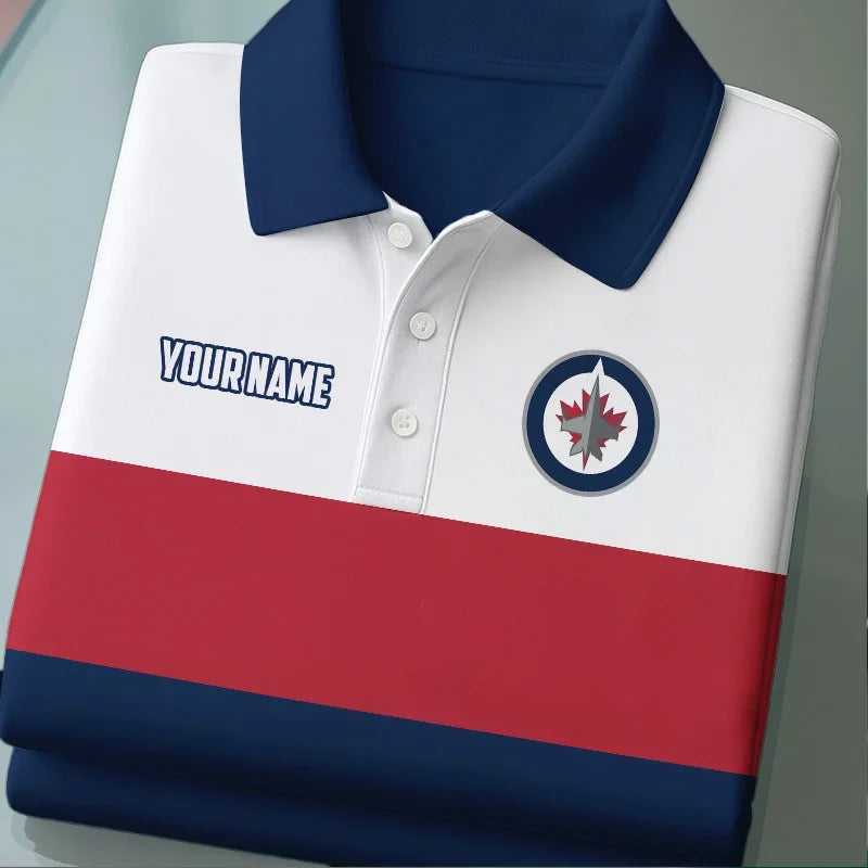 [SUPER SALE] NEW CUSTOMIZED NHL22 DRW DETROIT RED WINGS POLO SHIRT