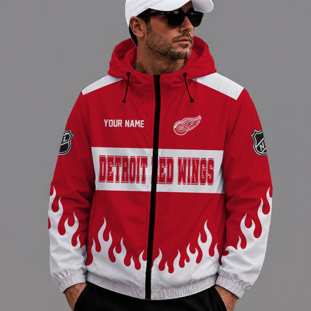 [SUPER SALE] NEW CUSTOMIZED NHL22 DRW DETROIT RED WINGS WINDBREAKER JACKET