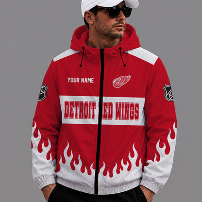 [SUPER SALE] NEW CUSTOMIZED NHL22 DRW DETROIT RED WINGS WINDBREAKER JACKET