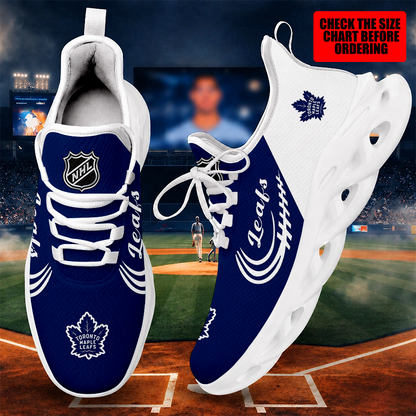 [SUPER SALE ] NEW CUSTOMIZED NHL23 TML TORONTO MAPLE LEAFS MAX SOUL SHOES